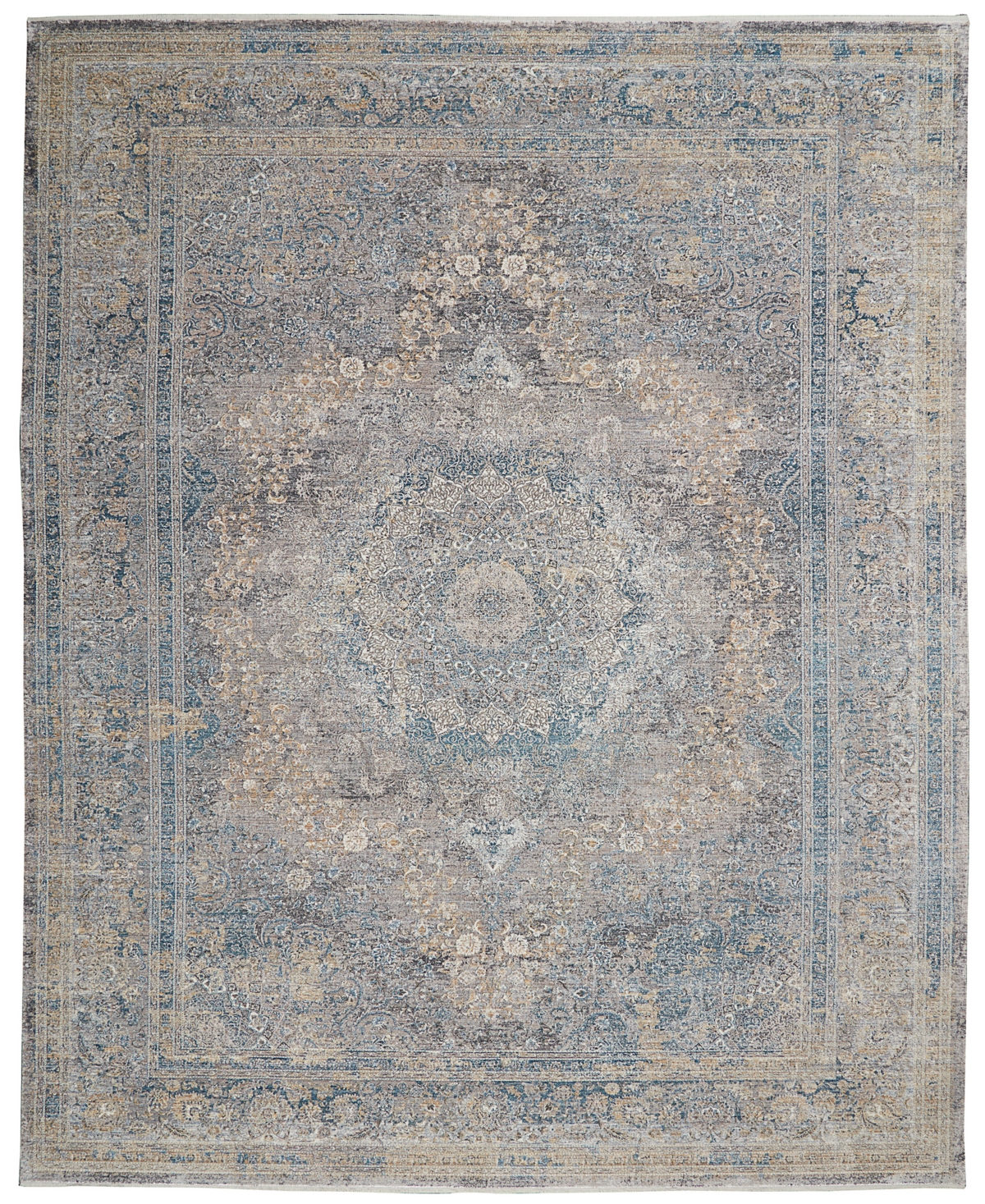 Nourison Home Starry Nights Stn06 8' X 10' Area Rug In Cream,blue
