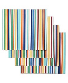 Joplin Stripe Coastal 13" x 17.5" Reversible Placemat Set, 4 Piece