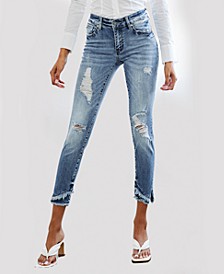 Women's Mid Rise Ankle Skinny Jeans