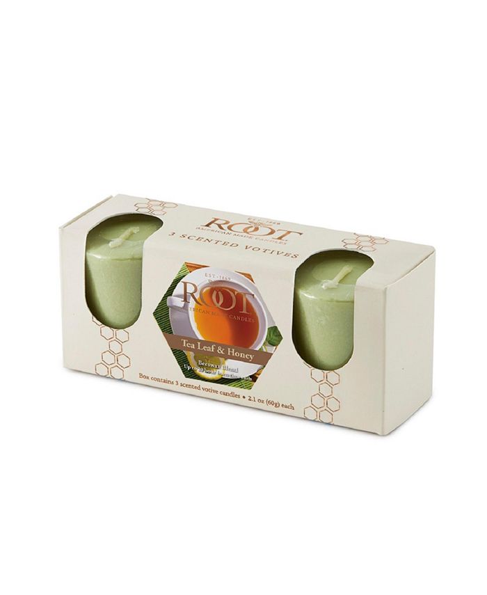 ROOT CANDLES Votive Tea Leaf Honey Fragrance Set, 3 Piece Macy's