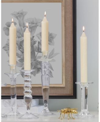 Grecian Collenette 7" Taper Candle Set, 4 Piece