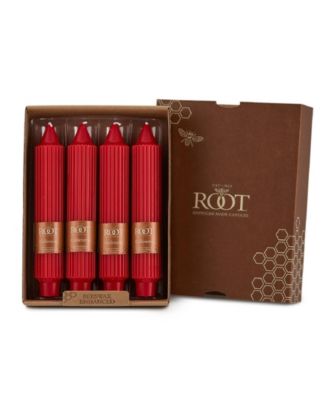 Grecian Collenette 7" Taper Candle Set, 4 Piece