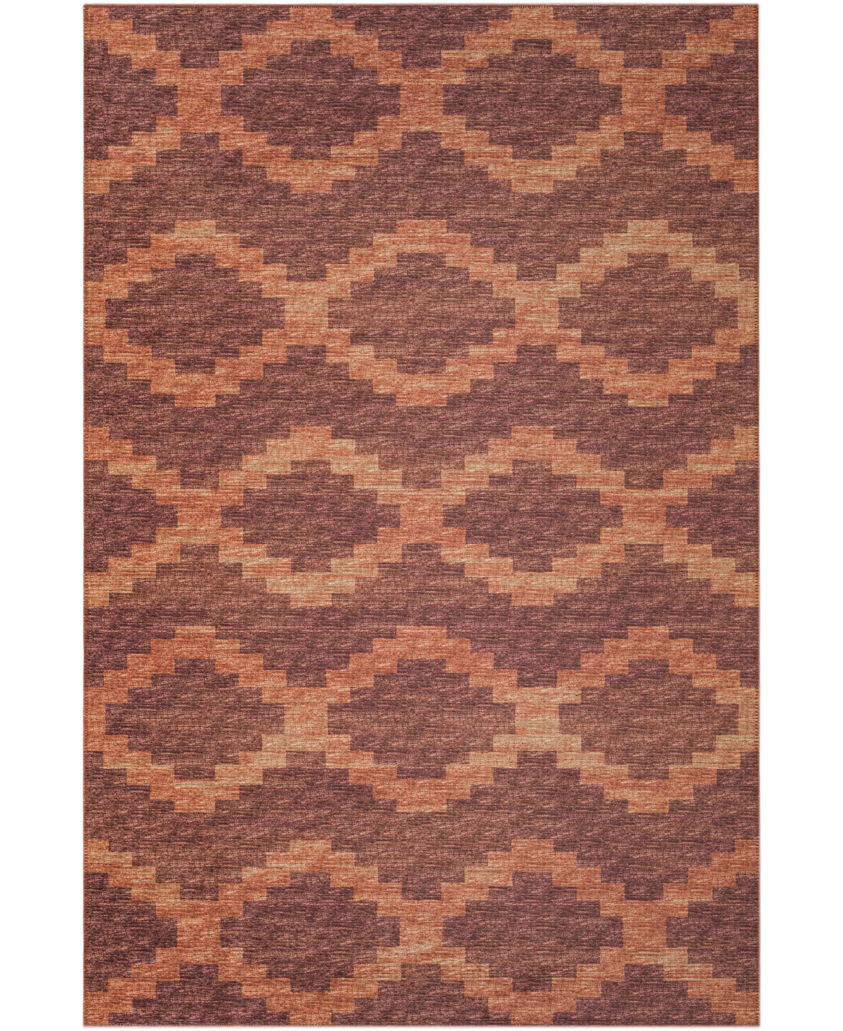 D Style Buttes BTS9 8' x 10' Area Rug - Terracotta