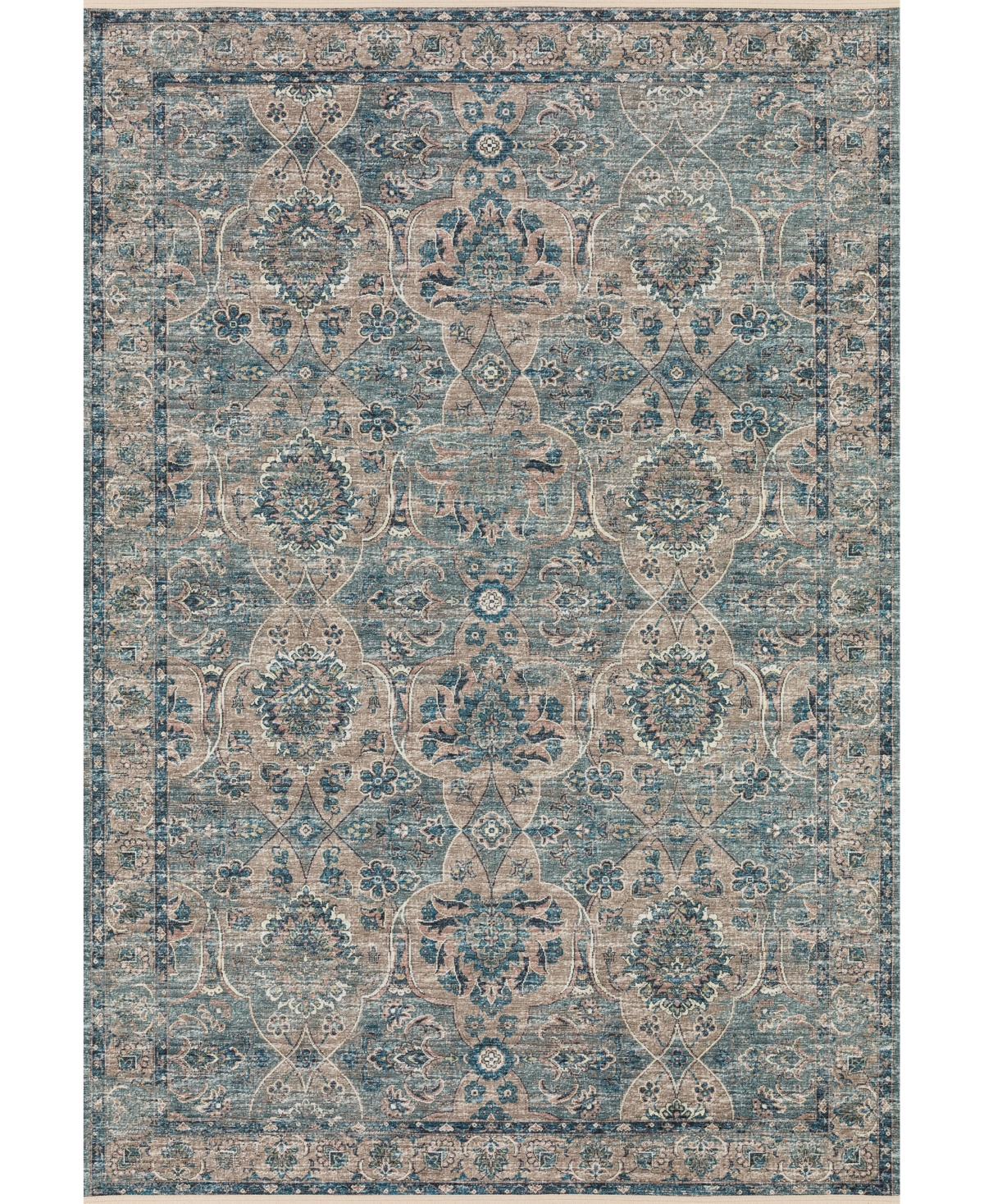D Style Ionic IOC5 5' x 7'6in Area Rug - Aqua