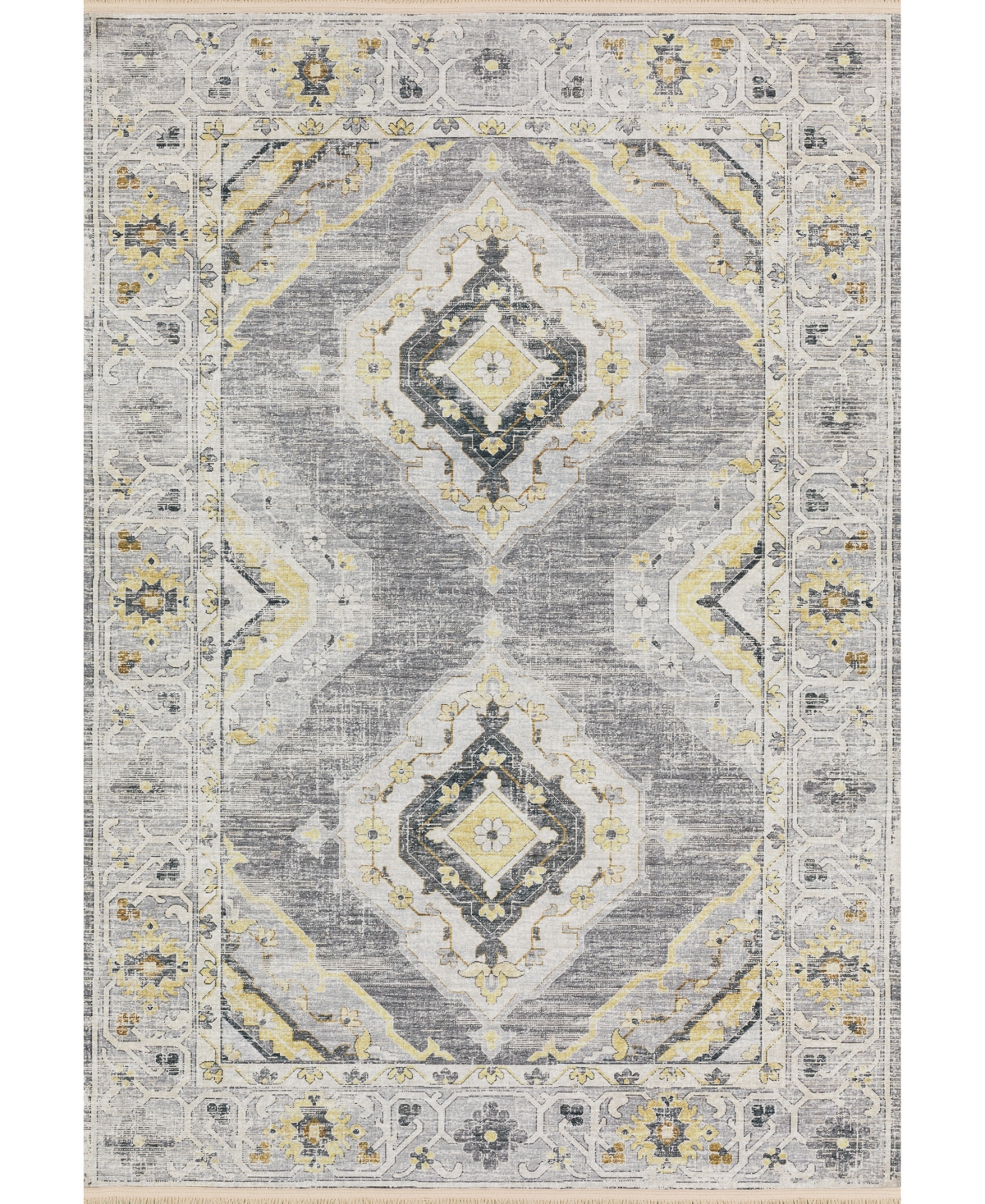 D Style Ionic IOC1 8' x 10' Area Rug - Gray