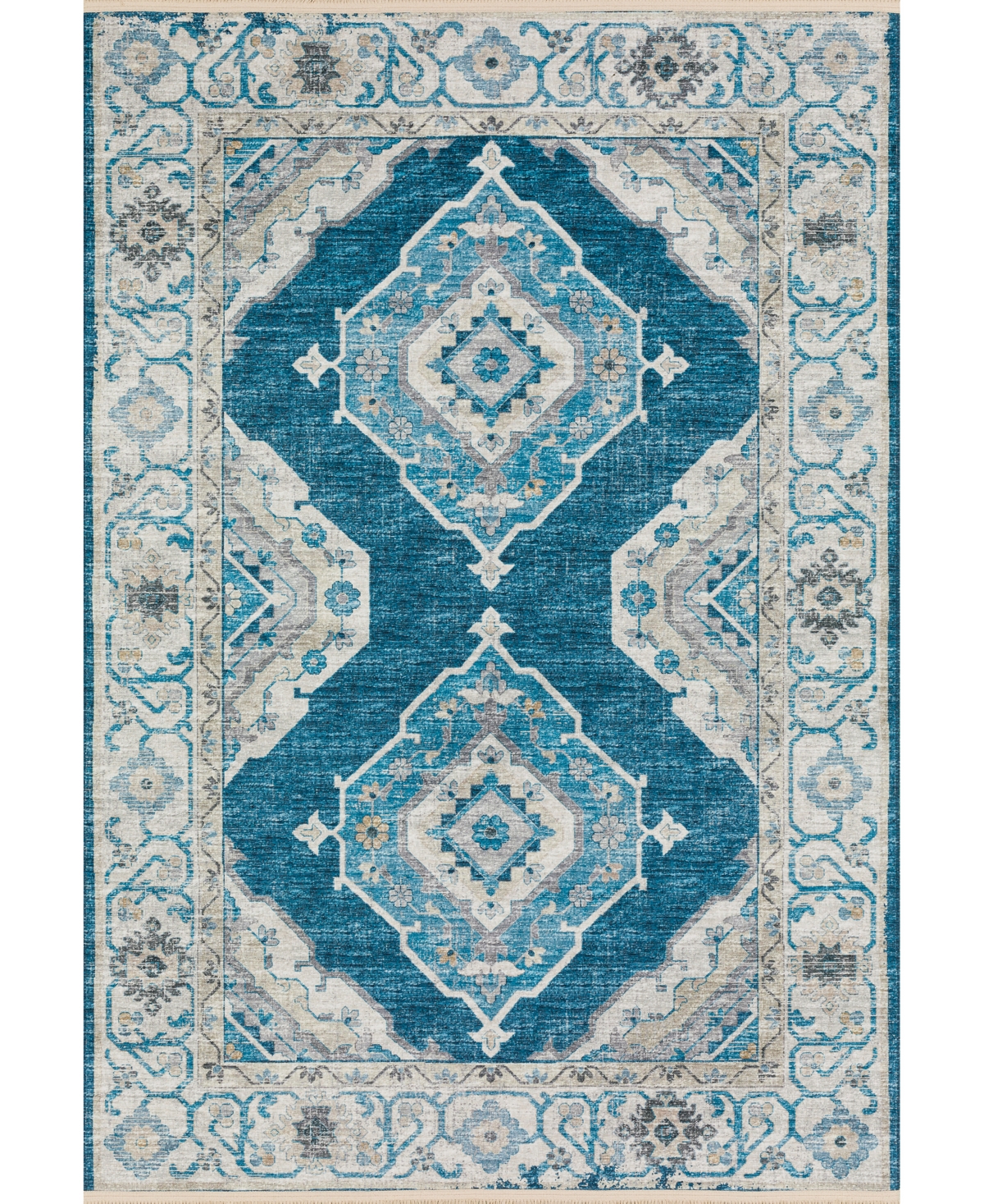 D Style Ionic IOC1 8' x 10' Area Rug - Indigo