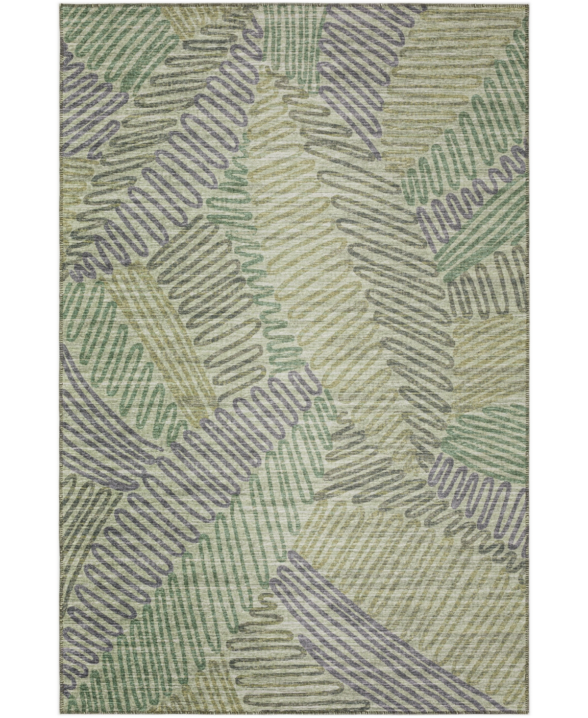 D Style Buttes BTS11 8' x 10' Area Rug - Moss