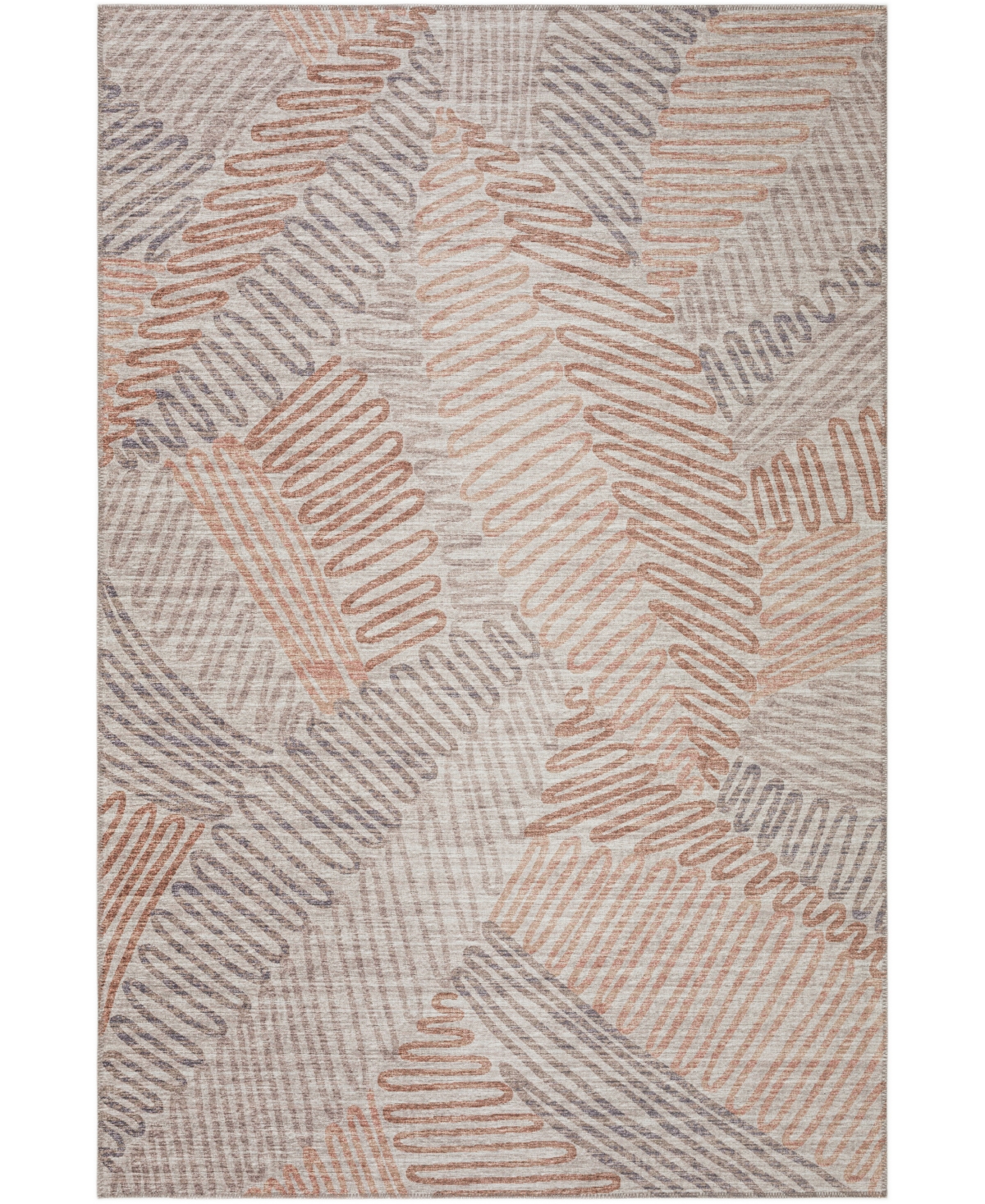 D Style Buttes BTS11 8' x 10' Area Rug - Walnut