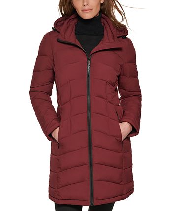 Calvin Klein Women's Hooded Packable Puffer Coat, Created for Macy's ...