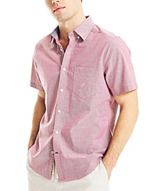 Men's Classic-Fit Short-Sleeve Solid Stretch Oxford Shirt  