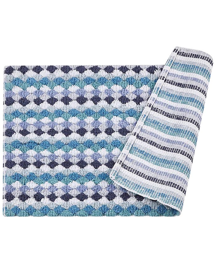 Décor Studio Bubble Stripe Bath Rug, 20" x 30" & Reviews Bath Rugs & Bath Mats Bed & Bath
