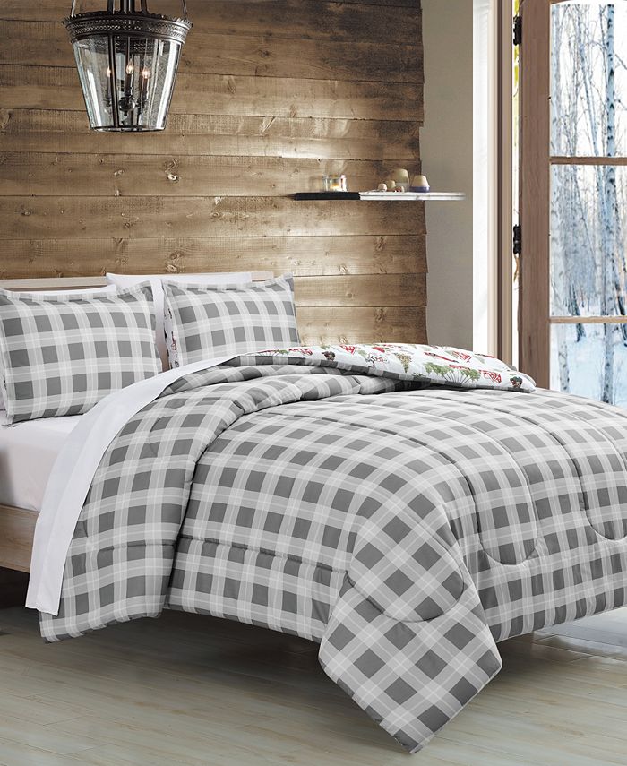 Sunham Holiday Town 3Pc Comforter Sets, Created For Macy's Macy's