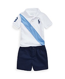 Baby Boys Polo Shirt and Polo Prepster Short Set, 2 Piece