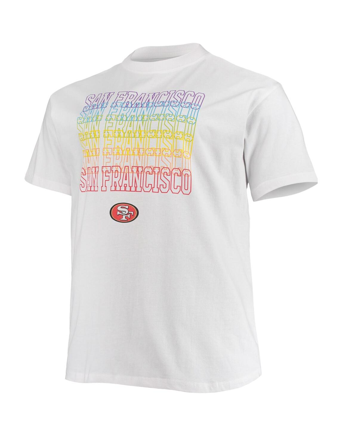 Fanatics Men's  White San Francisco 49ers Big And Tall City Pride T-shirt In White