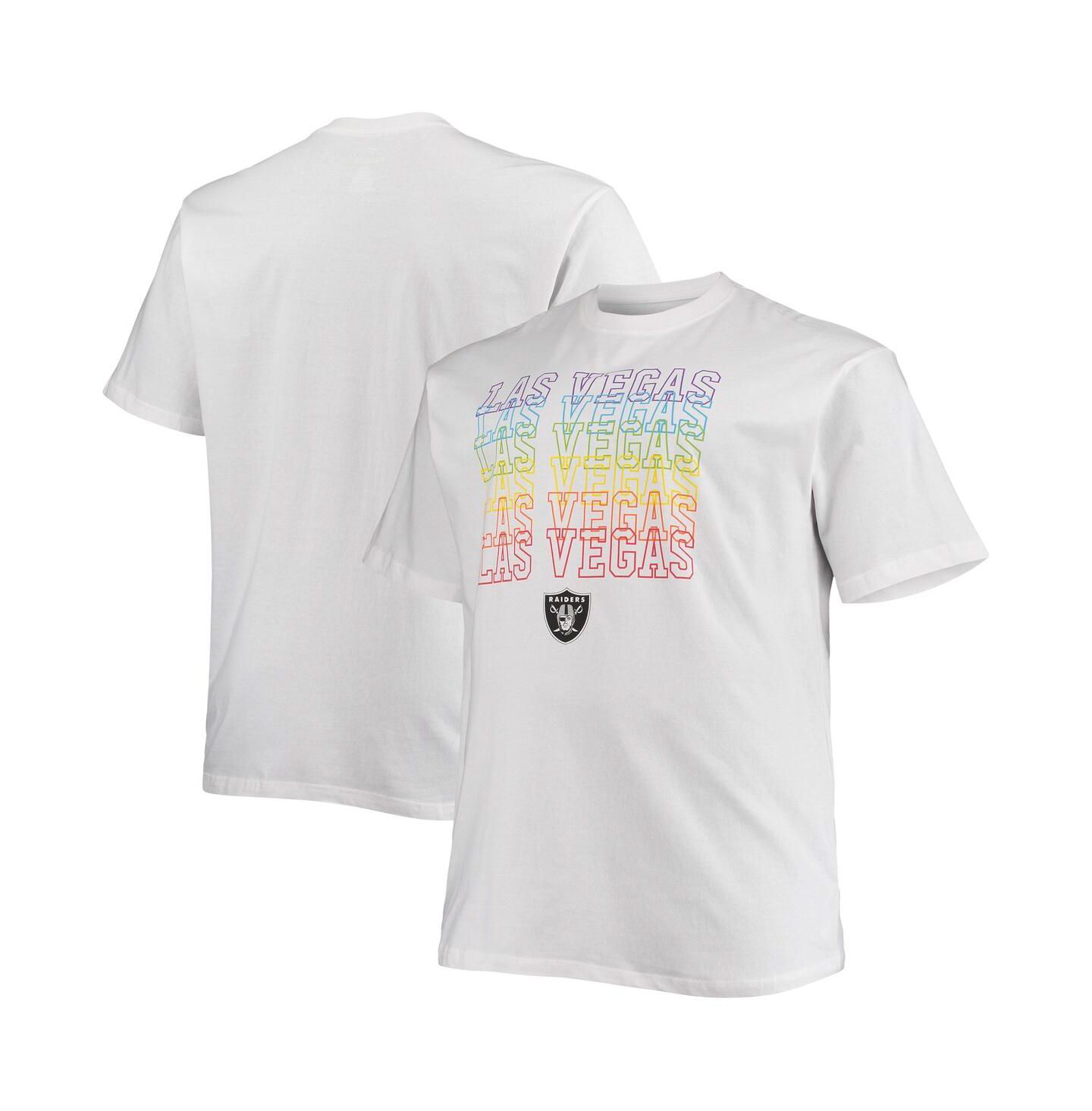 Мужская футболка Fanatics White Las Vegas Raiders Big and Tall City Pride — фото 3