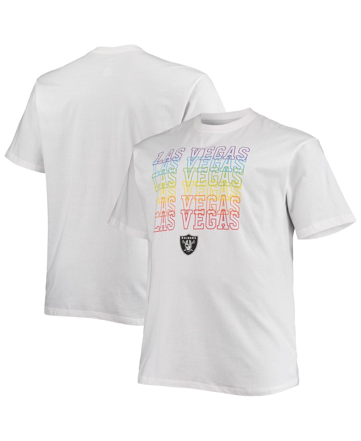 Fanatics Branded White Las Vegas Raiders Big & Tall City Pride T-shirt In White