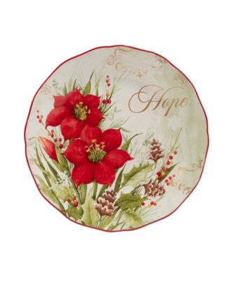 Winter's Medley 4 Piece Dessert Plate Set