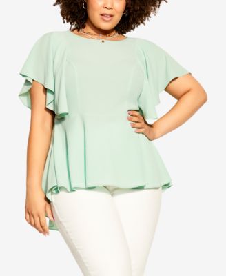 city chic romantic mood top