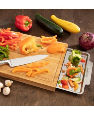 Bamboo Cutting Board with Tray