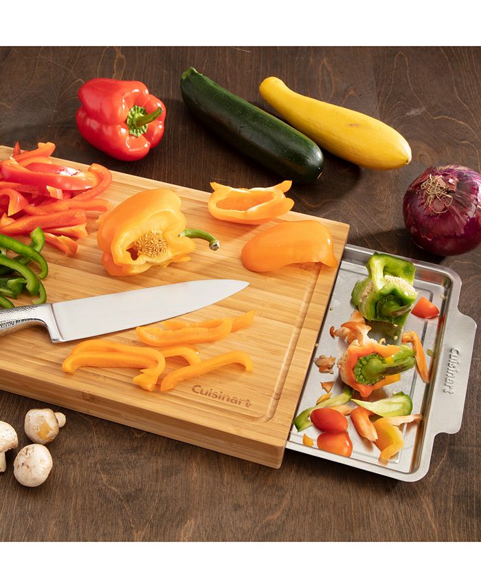 Cuisinart Bamboo Cutting Board with Tray Macy's