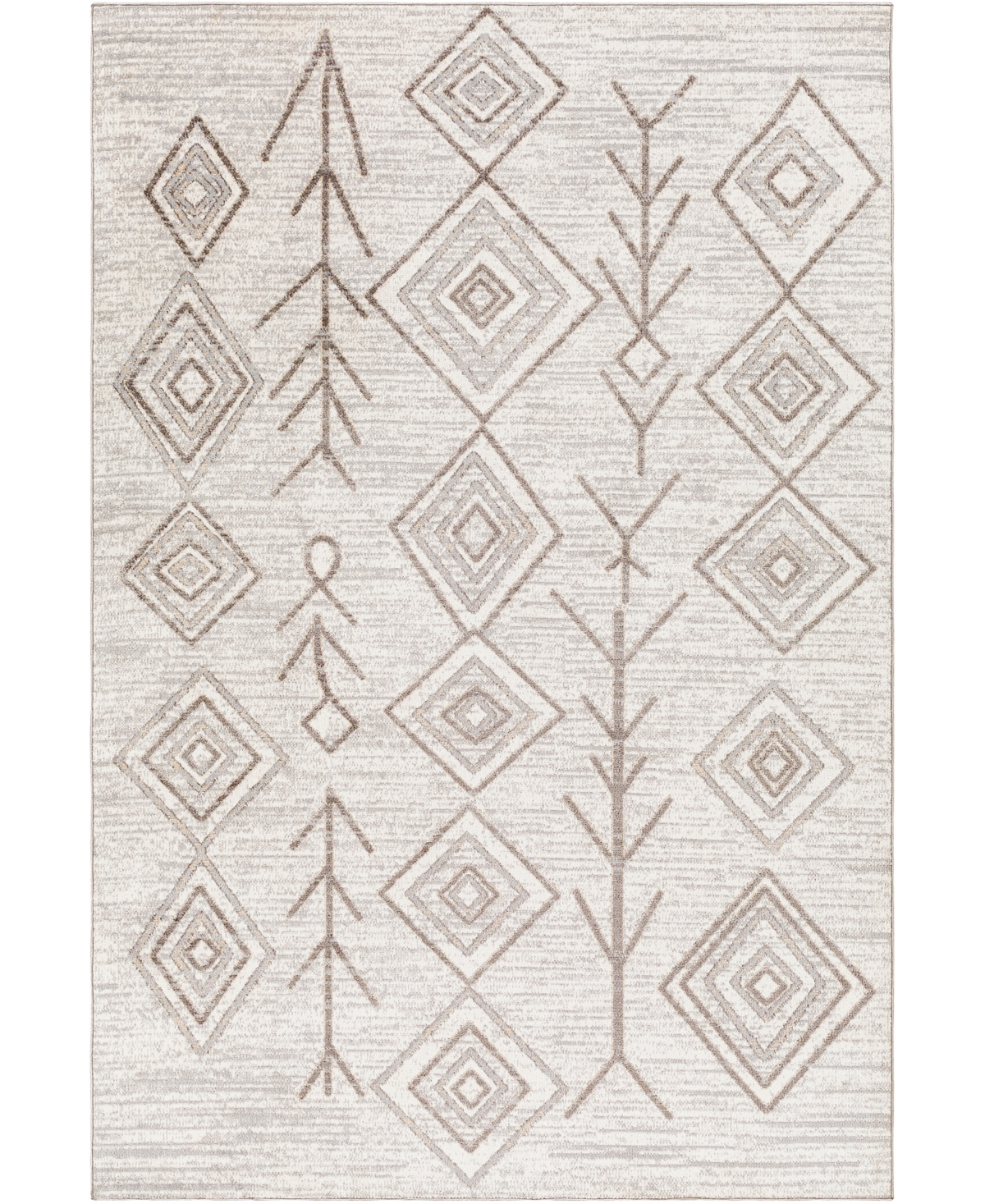 Abbie & Allie Rugs Wake Wke-2310 6'7in x 9' Area Rug - Gray, Brown