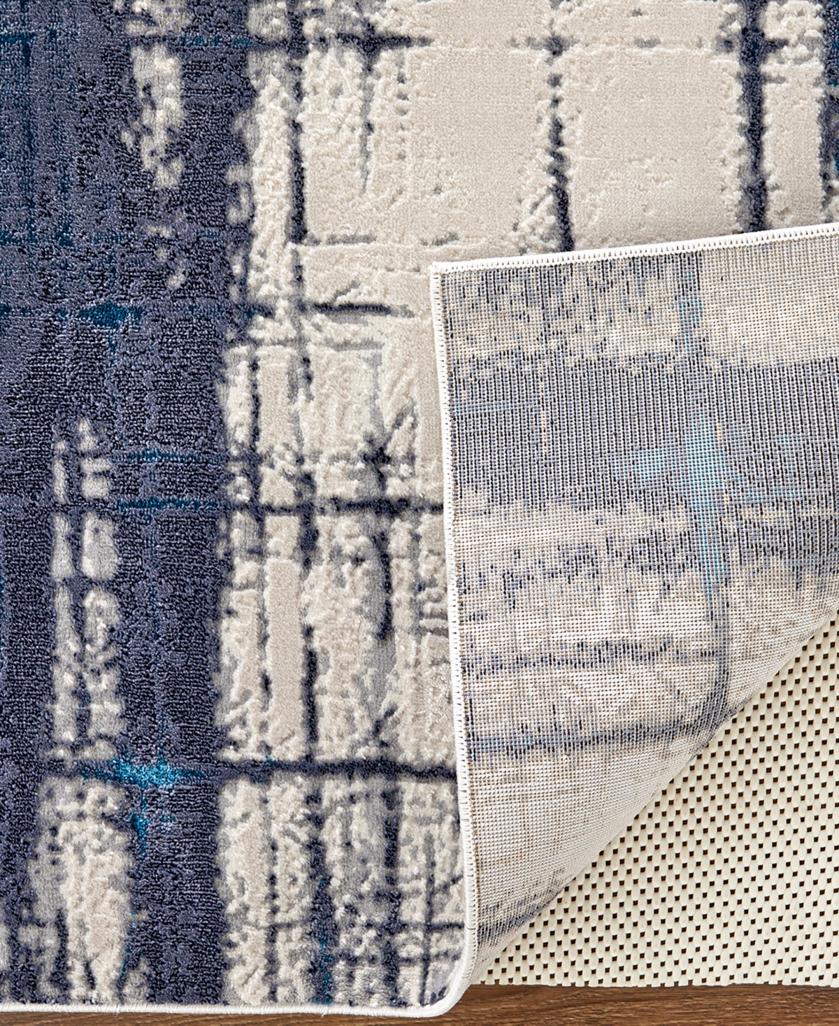 Simply Woven Armada R39gz 1'8" X 2'10" Area Rug In Blue,ivory