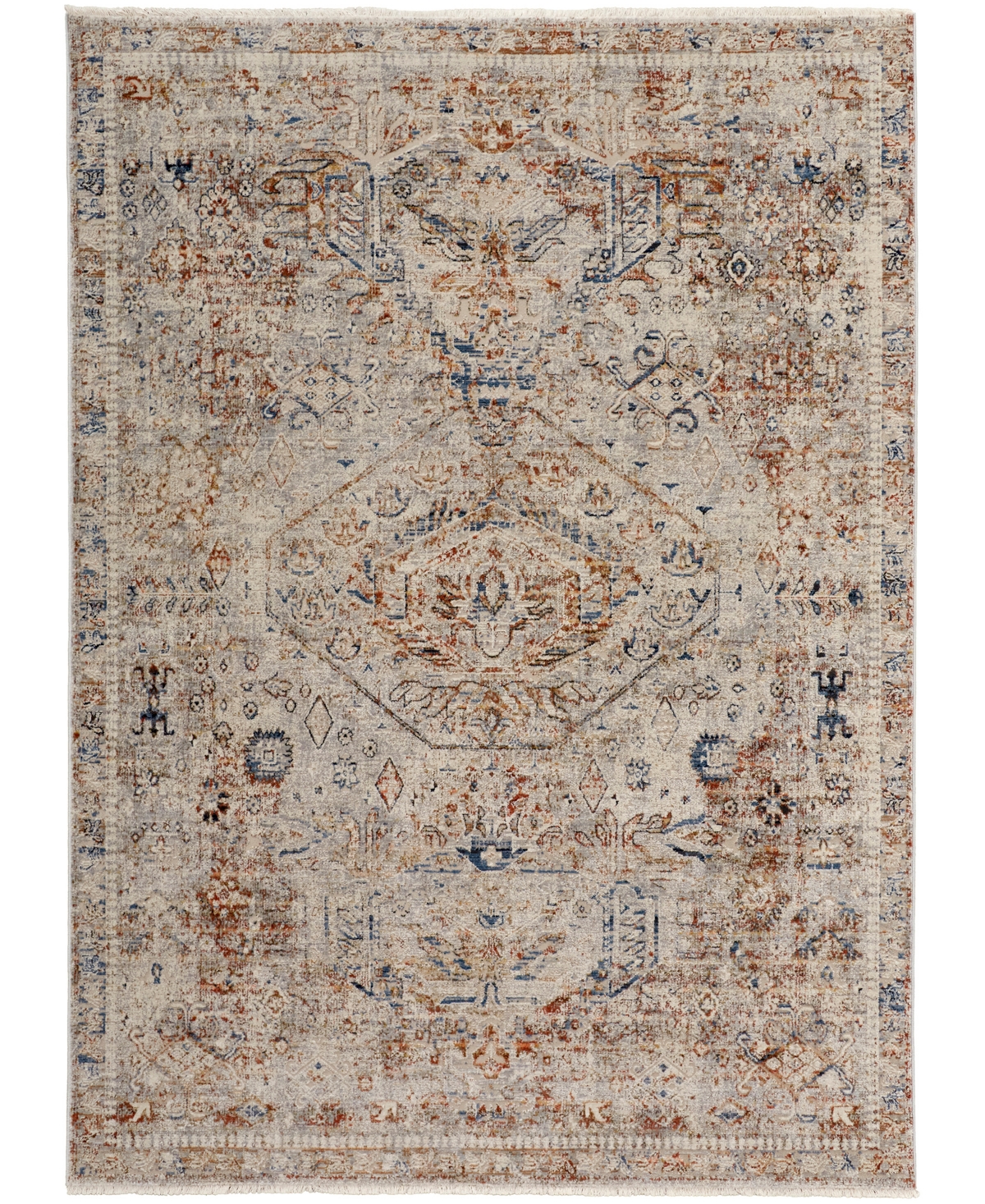 Feizy Frencess R39GJ 5' x 7'9in Area Rug - Gray, Multi