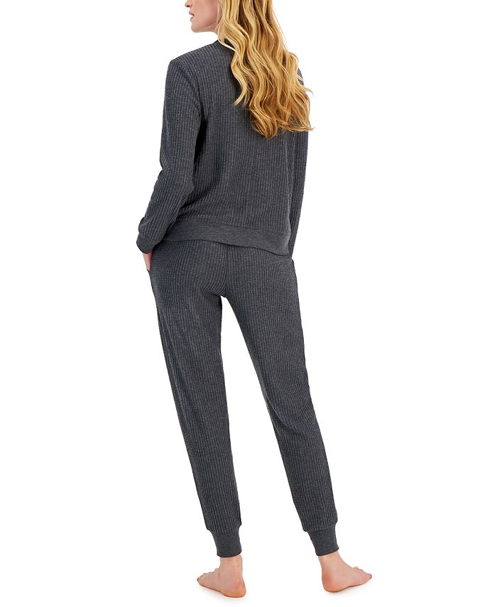 Alfani Thermal Henley Pajama Set, Created for Macy's & Reviews - All ...