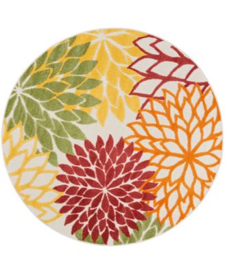 Aloha ALH05 4' x 4' Round Outdoor Area Rug
