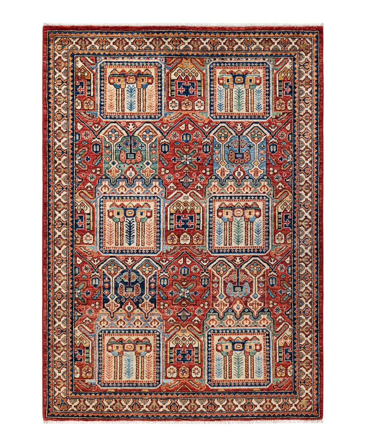 Adorn Hand Woven Rugs Serapi M1971 4'2in x 6' Area Rug - Orange