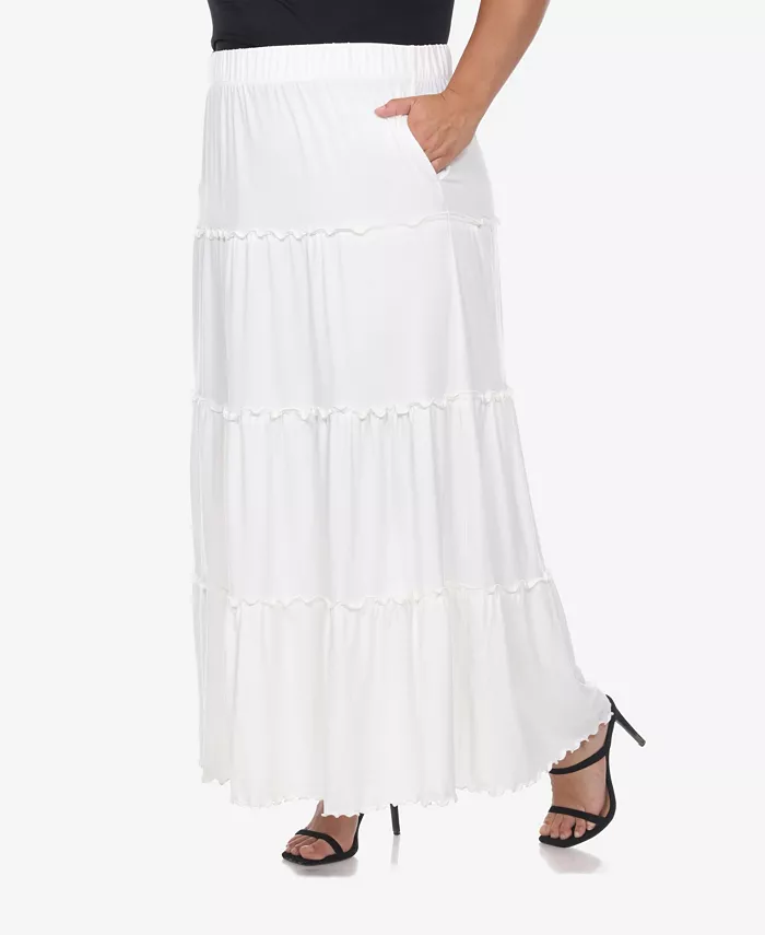 Plus Size Tiered Maxi Skirt - thumbnail 3