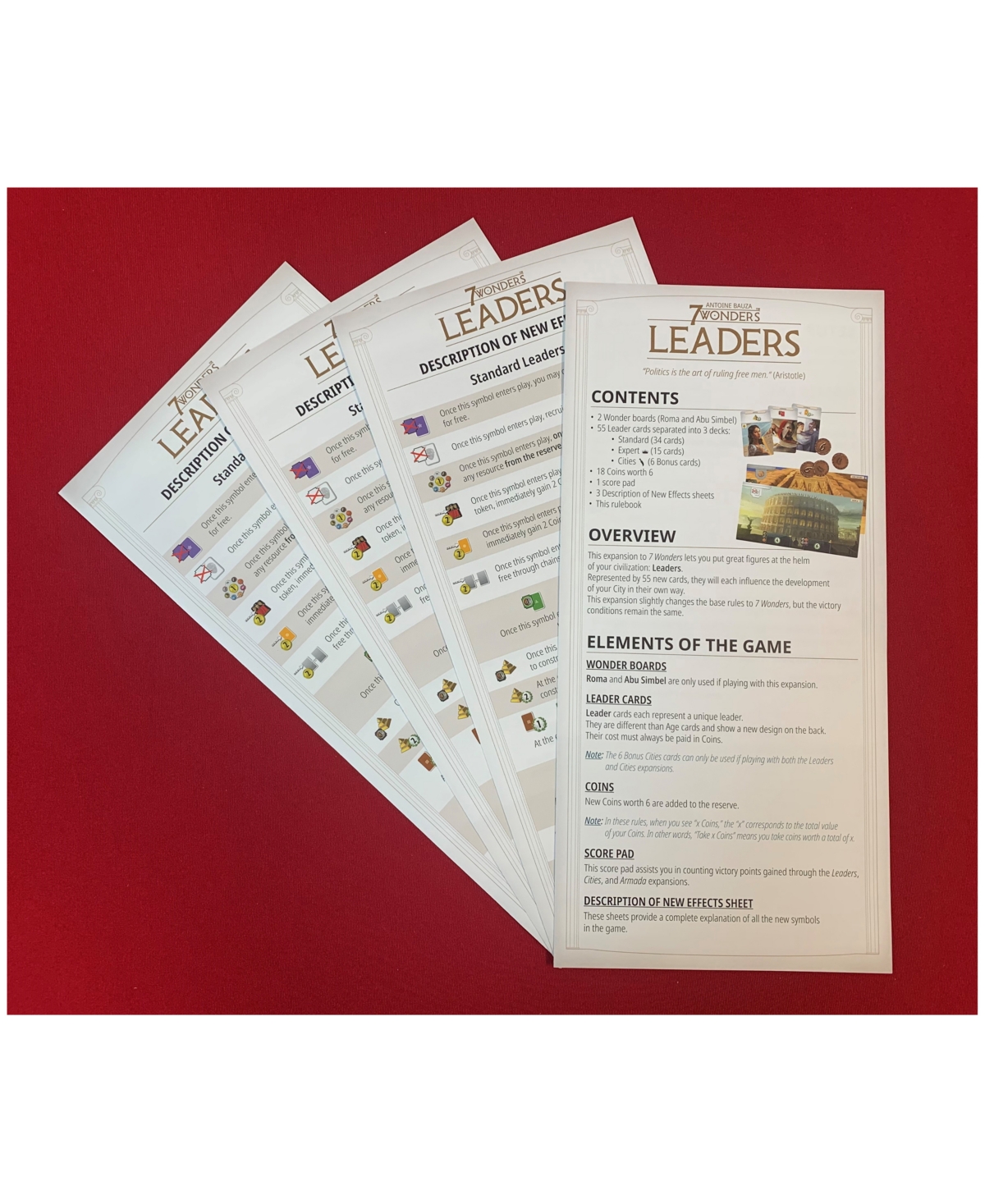 Repos Production 7 Wonders Leaders Expansion New Edition Set, 80 Piece In Multi Color