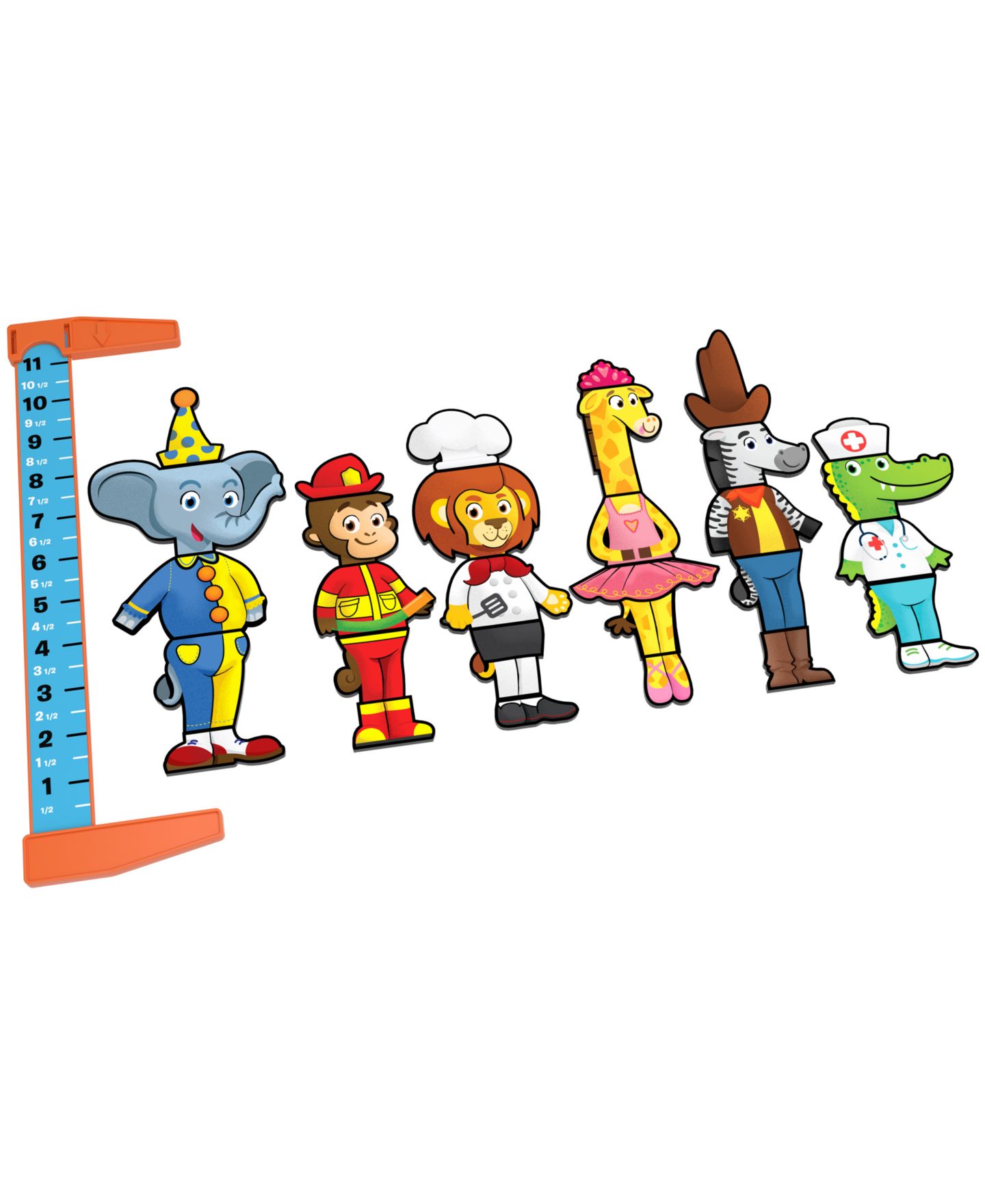Детские настольные игры Pressman Toy How Tall Am I Spinner Building Game, 33-Piece Board Game, Ages 4+ — фото 3