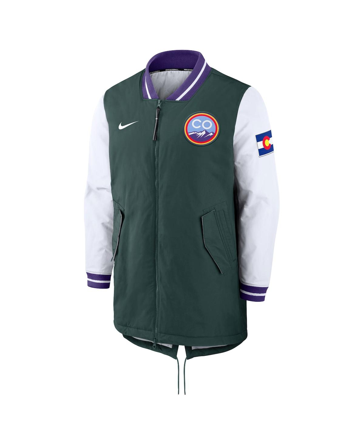 Men's NikeColorado Rockies City Connect Full-Zip Dugout Jacket - Green