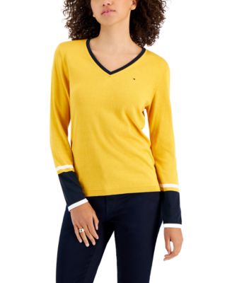 macys yellow sweater