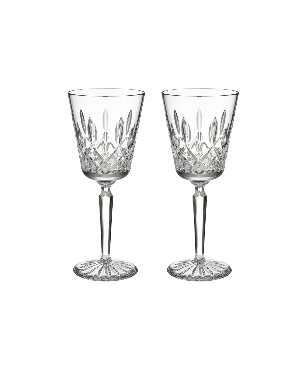 Waterford Lismore 2 Piece Tall Large Goblet Set, 14 oz In Clear