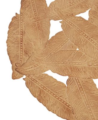 Rossi Feather Painted Round Wall Decor, 3 Piece