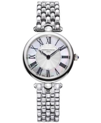 Women's Swiss Art Deco Stainless Steel Bracelet Watch 30mm