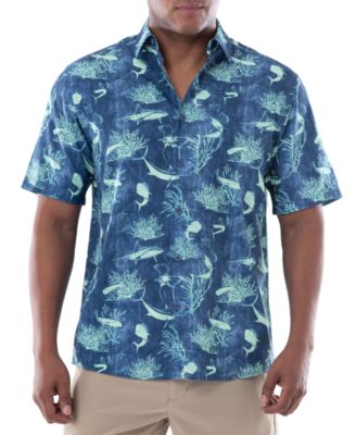 Guy Harvey - Men's Tonal Bills Short Sleeve Printed Fishing Shirt