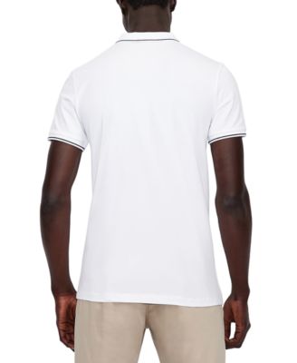 Men's Tipped Logo Placket Polo Shirt