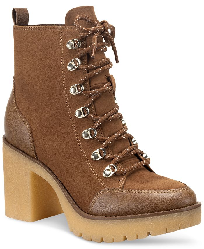 Macy's lace up sales boots