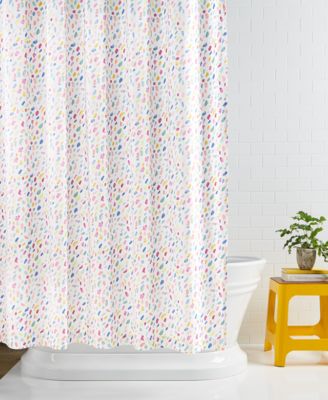 Whim by Martha Stewart - Whim By Martha Stewart Collection Brushstroke Shower Curtain, Created For Macy'S