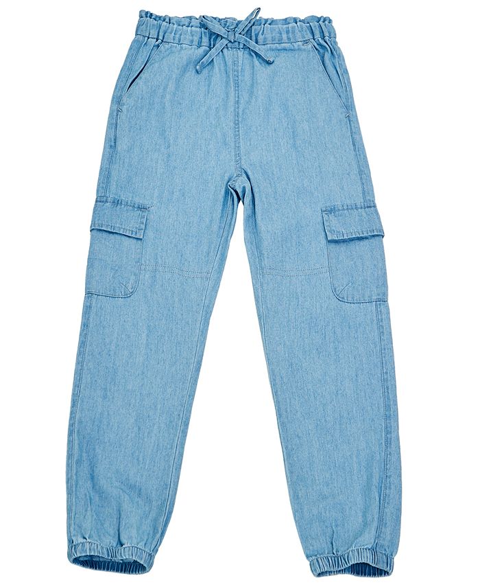 Epic Threads Little Girls Denim Cargo Joggers, Created For Macy's - Macy's