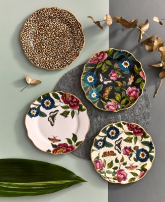 Creatures of Curiosity Assorted Dessert Plates, Set of 4