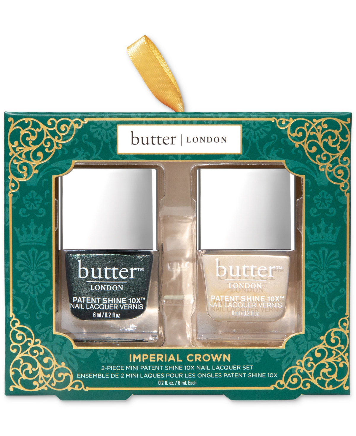 butter London 2-Pc. Imperial Crown Mini Patent Shine 10X Nail Lacquer Set