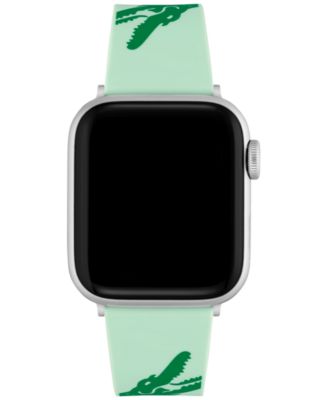 Crocodile Print Turquoise Silicone Strap for Apple Watch&reg; 38mm/40mm