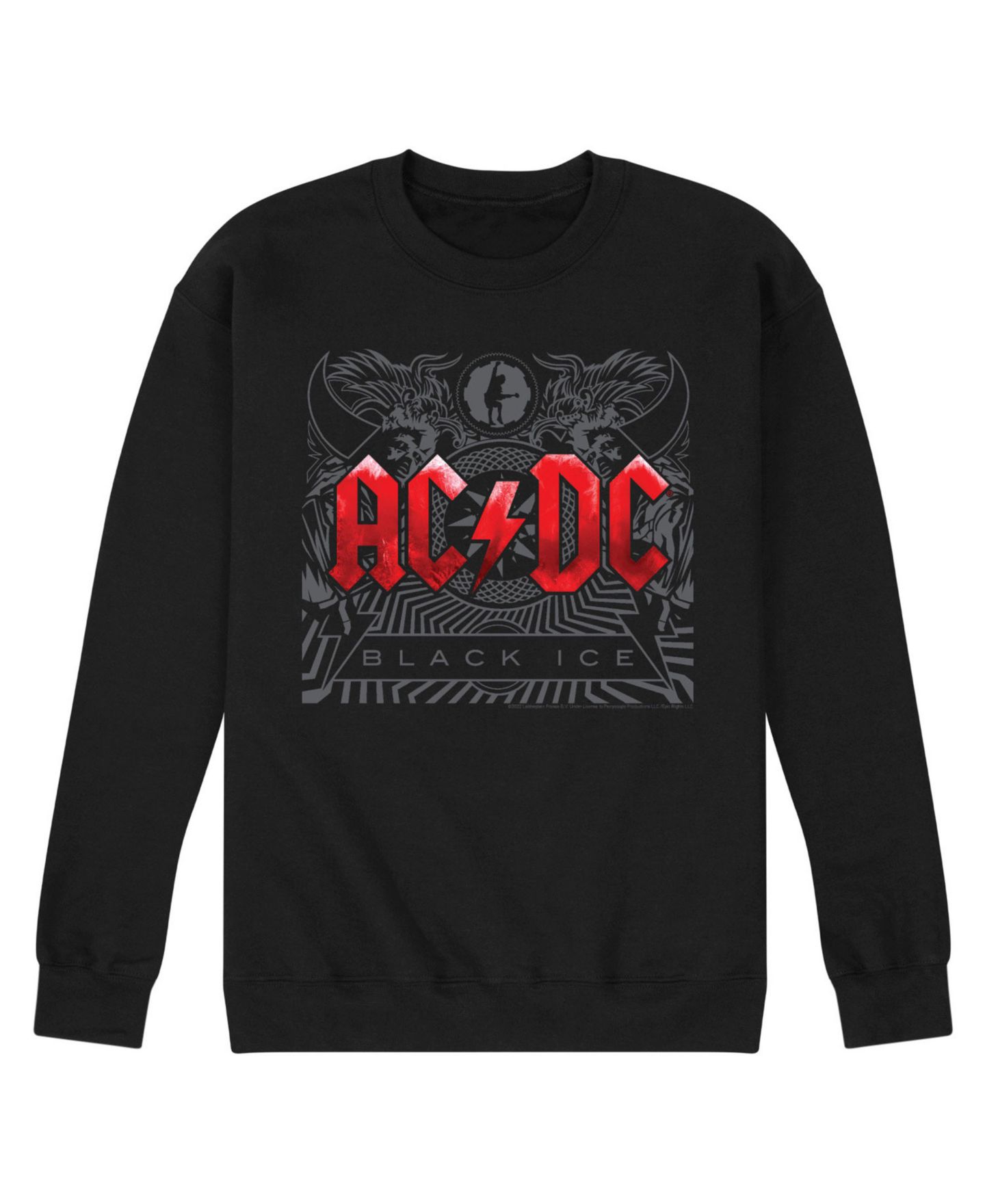 Мужская футболка AIRWAVES Acdc Black Ice Fleece, цвет: Чёрный — фото 1