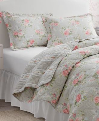Melany Cotton Reversible 3 Piece Quilt Set, King
