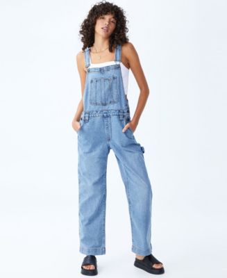 COTTON ON Women's Utility Denim Overall Long Jeans - Macy's