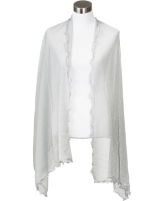 Ruffle-Edge Metallic Evening Wrap, Created for Macy's